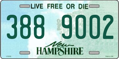 NH license plate 3889002