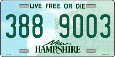NH license plate 3889003