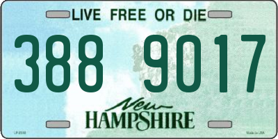 NH license plate 3889017