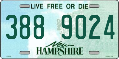 NH license plate 3889024