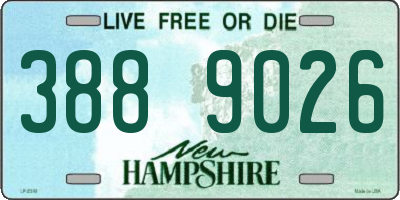 NH license plate 3889026