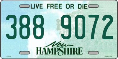 NH license plate 3889072