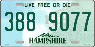 NH license plate 3889077