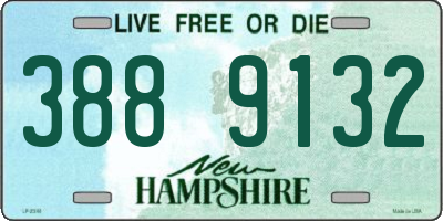 NH license plate 3889132