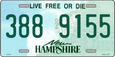 NH license plate 3889155