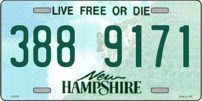 NH license plate 3889171