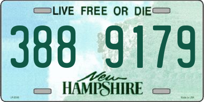 NH license plate 3889179