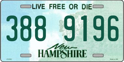 NH license plate 3889196