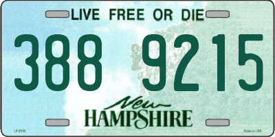 NH license plate 3889215