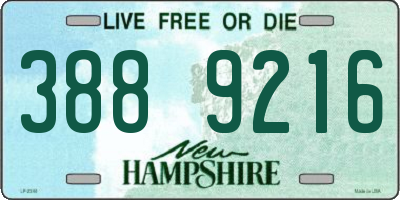 NH license plate 3889216