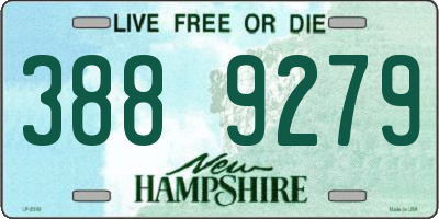 NH license plate 3889279