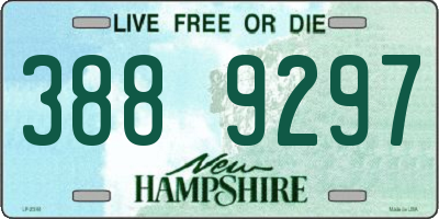 NH license plate 3889297