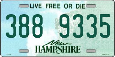 NH license plate 3889335
