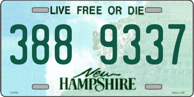 NH license plate 3889337