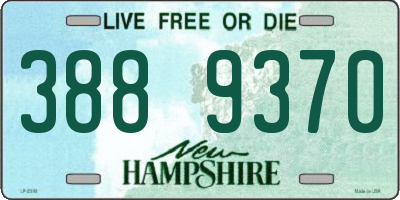 NH license plate 3889370