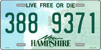 NH license plate 3889371