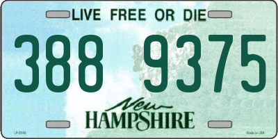 NH license plate 3889375