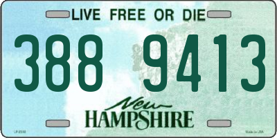 NH license plate 3889413