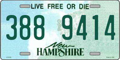 NH license plate 3889414