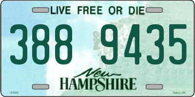 NH license plate 3889435