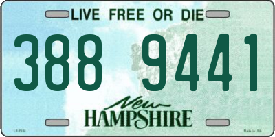 NH license plate 3889441