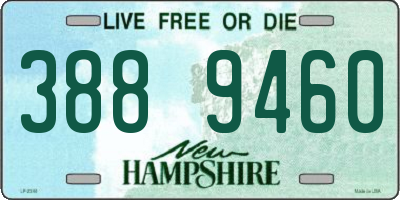 NH license plate 3889460
