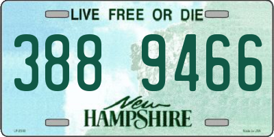 NH license plate 3889466