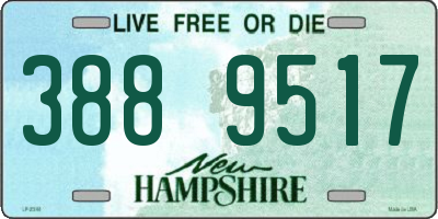 NH license plate 3889517