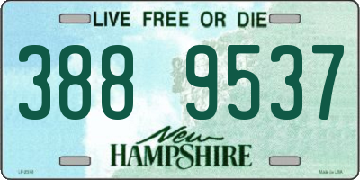 NH license plate 3889537