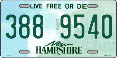 NH license plate 3889540