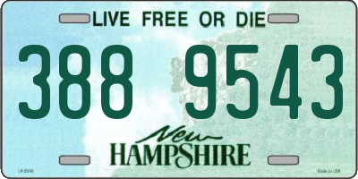 NH license plate 3889543