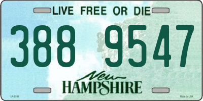 NH license plate 3889547