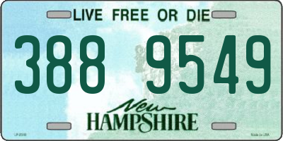 NH license plate 3889549