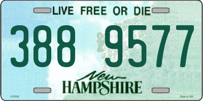 NH license plate 3889577