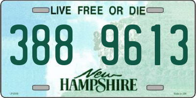 NH license plate 3889613