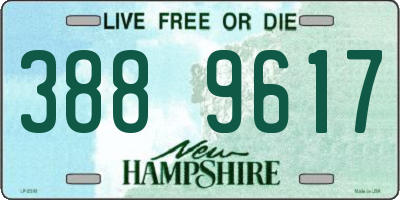 NH license plate 3889617