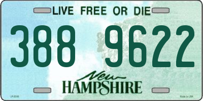 NH license plate 3889622