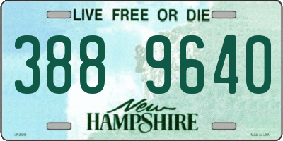 NH license plate 3889640