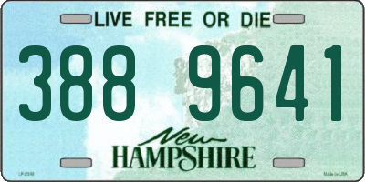 NH license plate 3889641
