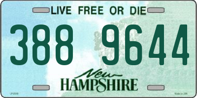 NH license plate 3889644