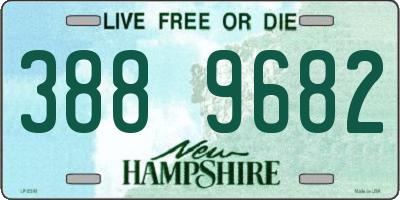 NH license plate 3889682