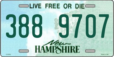 NH license plate 3889707