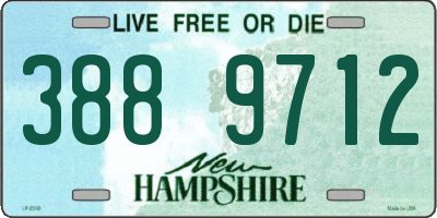 NH license plate 3889712