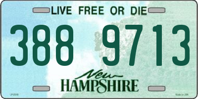 NH license plate 3889713