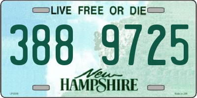 NH license plate 3889725