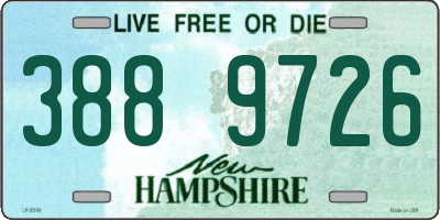 NH license plate 3889726