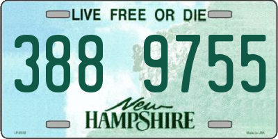 NH license plate 3889755