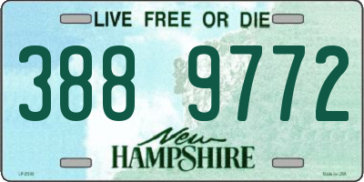 NH license plate 3889772