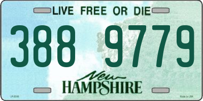 NH license plate 3889779