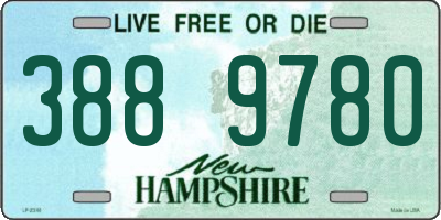NH license plate 3889780